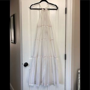 Club Monaco white halter dress